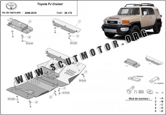 Scut motor din aluminiu Toyota Fj Cruiser