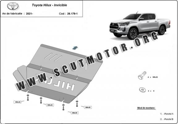 Scut radiator din aluminiu Toyota Hilux Invincible