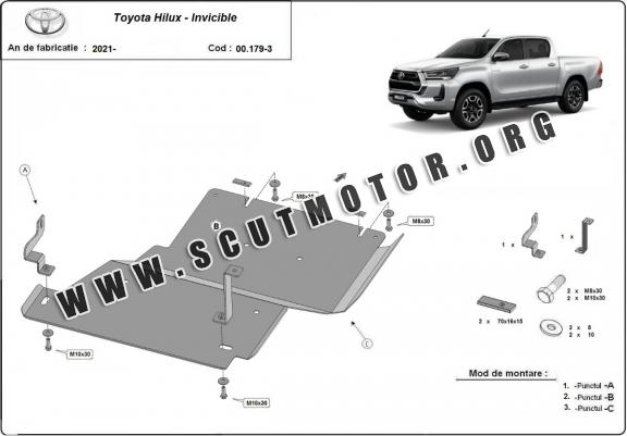 Scut reductor din aluminiu Toyota Hilux Invincible