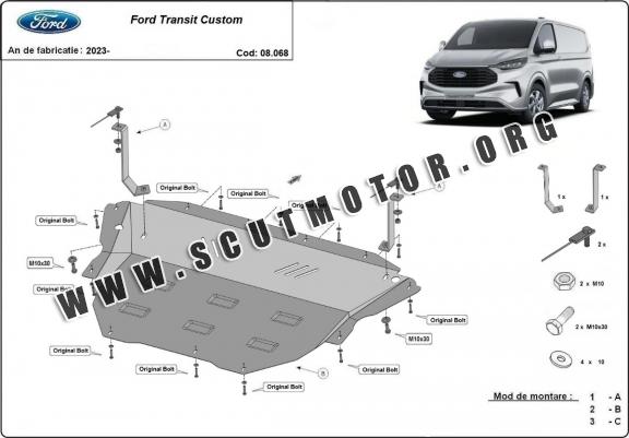 Scut motor metalic Ford Transit Custom