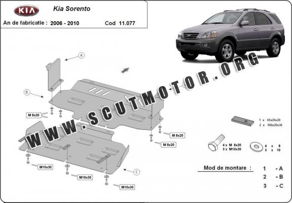 Scut motor metalic Kia Sorento