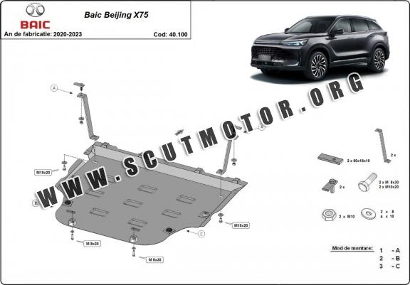Scut motor metalic Baic Beijing X75