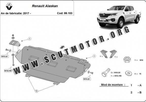 Scut radiator Renault Alaskan