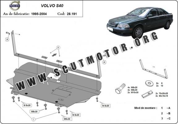 Scut motor metalic Volvo S40