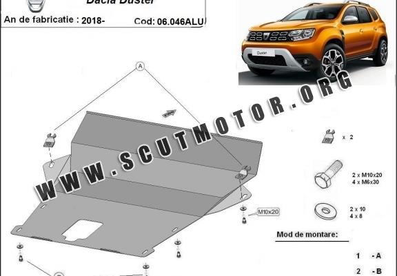 Scut motor din aluminiu Dacia Duster