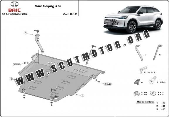 Scut motor metalic Baic Beijing X75
