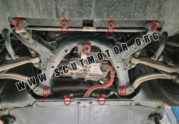 Scut motor faţă Tesla Model 3 AWD