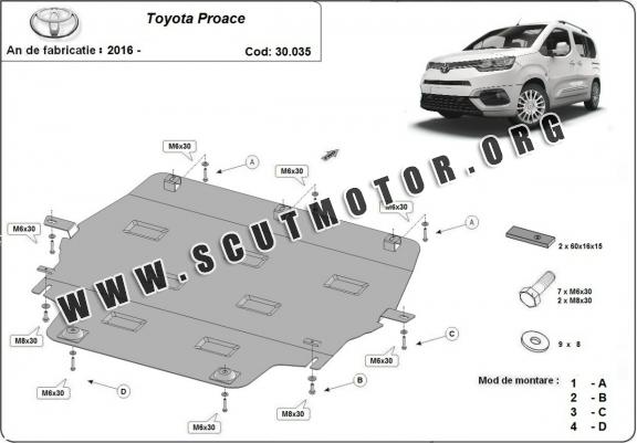 Scut motor metalic Toyota Proace