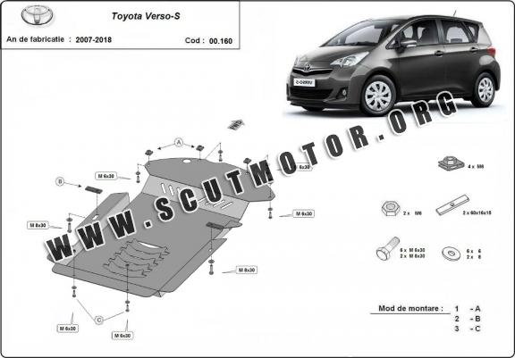 Scut antifurt catalizator pentru Toyota Verso-S