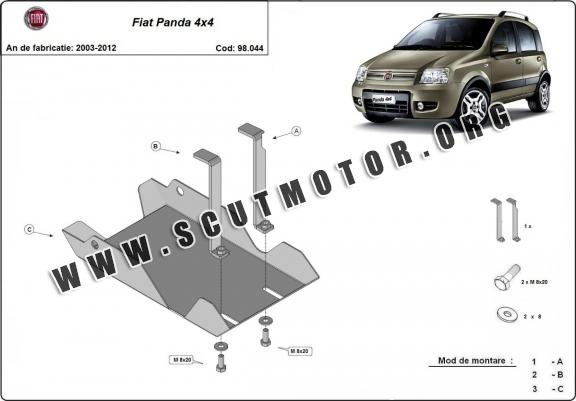 Scut diferențial spate Fiat Panda 4x4