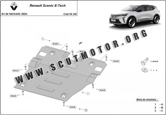 Scut motor metalic Renault Scenic E-Tech
