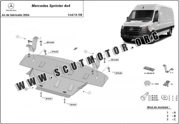 Scut motor metalic Mercedes Sprinter 4x4