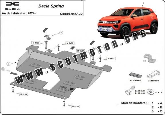 Scut motor Aluminium Dacia Spring