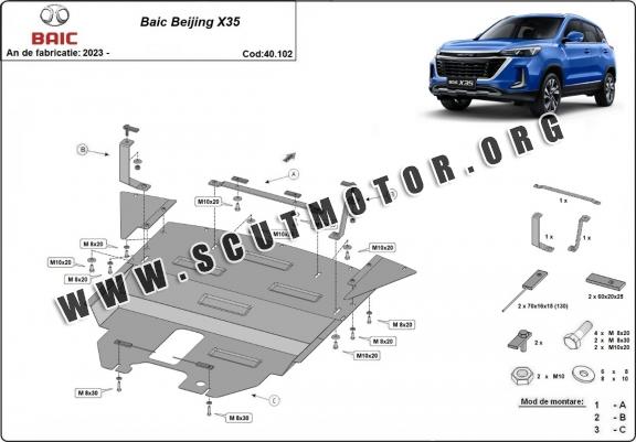 Scut motor metalic Baic Beijing X35
