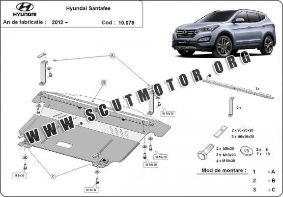 Scut motor metalic Hyundai Santa Fe