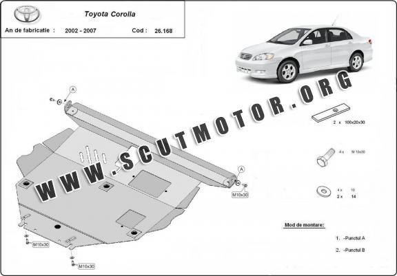 Scut motor metalic Toyota Corolla