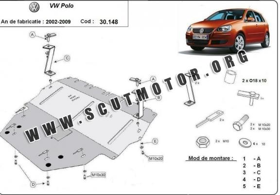 Scut motor metalic VW Polo - diesel