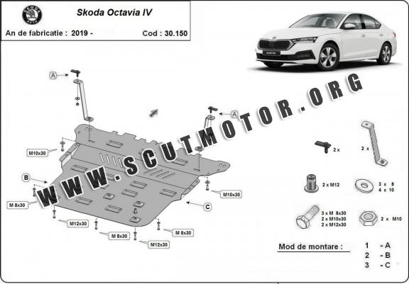 Scut motor metalic Skoda Octavia 4