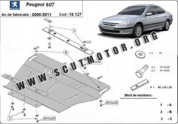 Scut motor metalic Peugeot 607
