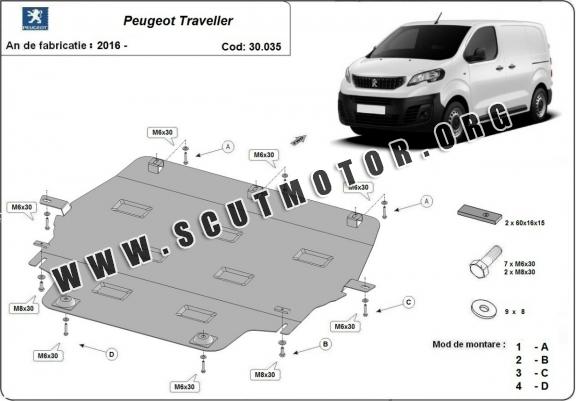 Scut motor metalic Peugeot Traveller