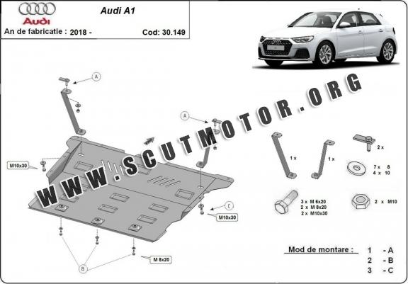 Scut motor metalic Audi A1