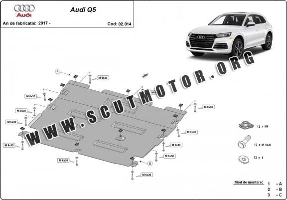 Scut motor metalic Audi Q5 