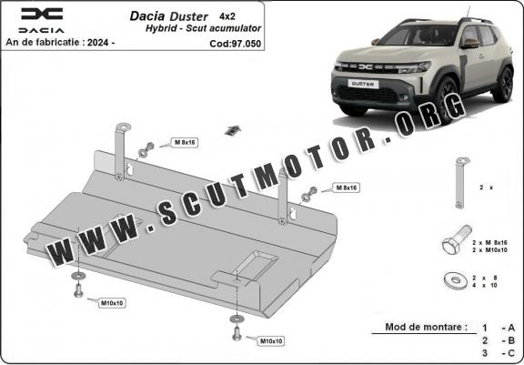 Scut acumulator metalic Dacia Duster Hybrid
