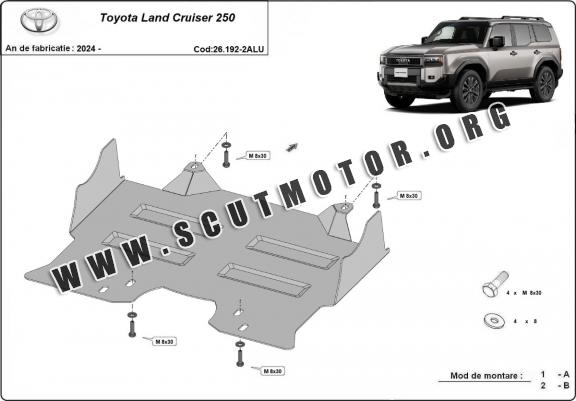 Scut motor și grup față din aluminiu Toyota Land Cruiser 250