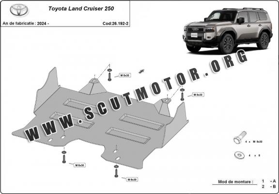 Scut motor și grup față Toyota Land Cruiser 250
