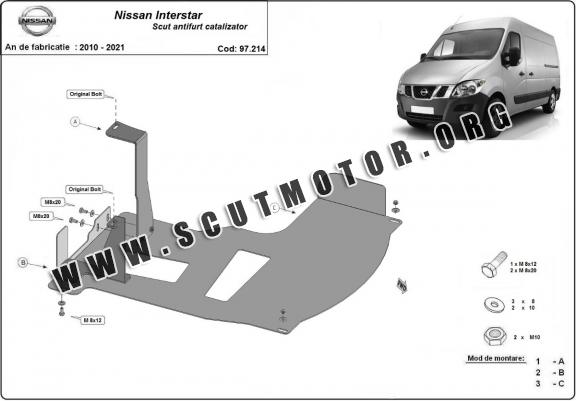 Scut antifurt catalizator Nissan Interstar