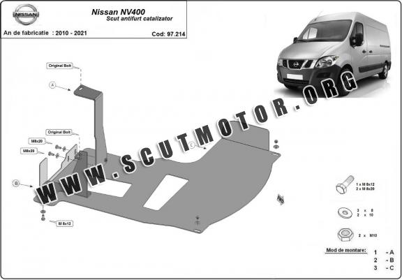 Scut antifurt catalizator Nissan NV400