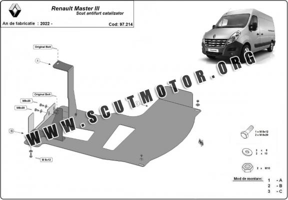 Scut antifurt catalizator Renault Master 3