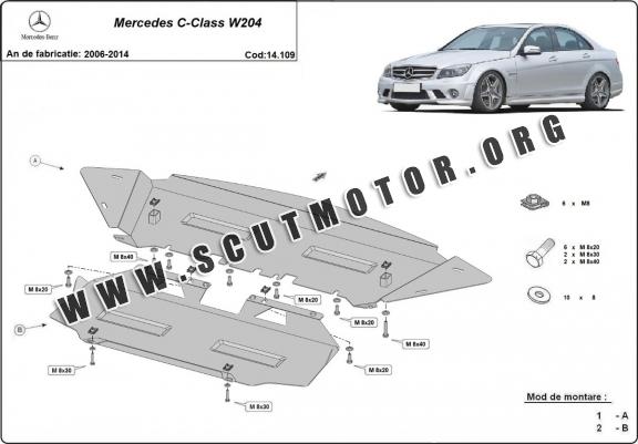 Scut motor metalic Mercedes C-Class W204