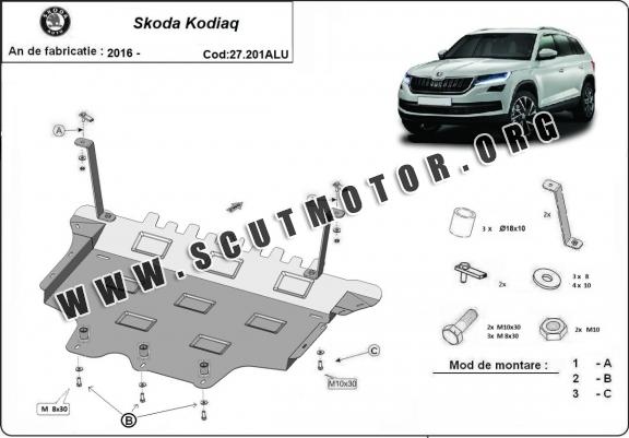 Scut motor din aluminiu Skoda Kodiaq