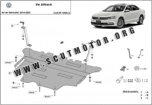 Scut motor din aluminiu Volkswagen Passat Alltrack