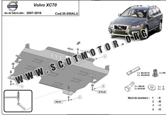 Scut motor din aluminiu Volvo XC70