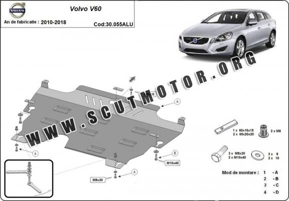 Scut motor din aluminiu Volvo V60