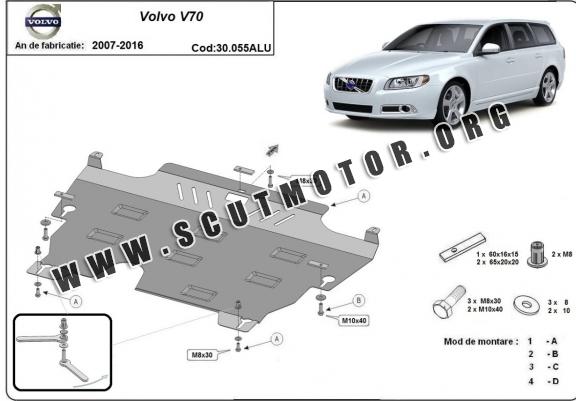 Scut motor din aluminiu Volvo V70