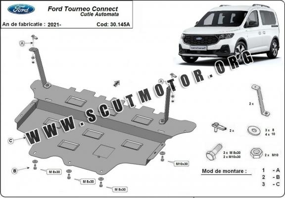 Scut motor metalic Ford Tourneo Connect - cutie de viteză automată