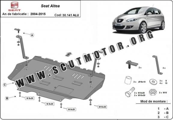 Scut motor din aluminiu Seat Altea (cutie de viteză manuală)