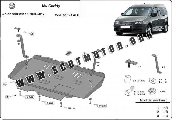 Scut motor din aluminiu VW Caddy