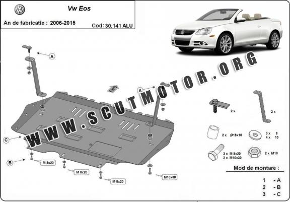 Scut motor din aluminiu VW Eos