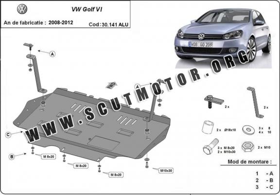 Scut motor din aluminiu VW Golf 6