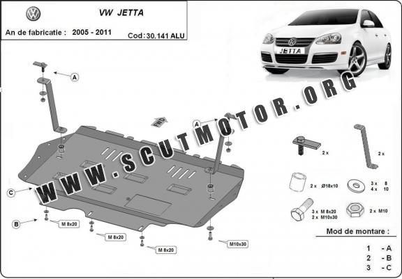 Scut motor din aluminiu  VW Jetta