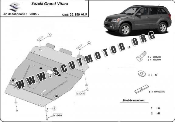Scut motor din aluminiu Suzuki Grand Vitara