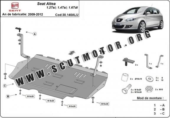 Scut motor din aluminiu Seat Altea