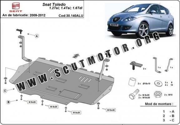 Scut motor din aluminiu Seat Toledo