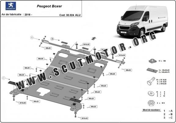 Scut motor din aluminiu Peugeot Boxer