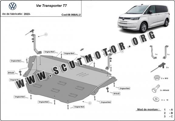 Scut motor din aluminiu Volkswagen Transporter T7
