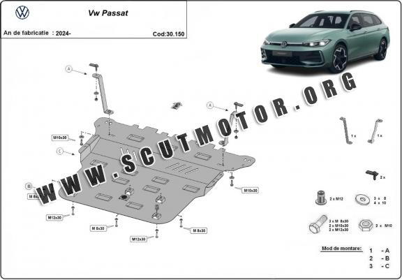 Scut motor metalic Volkswagen Passat 
